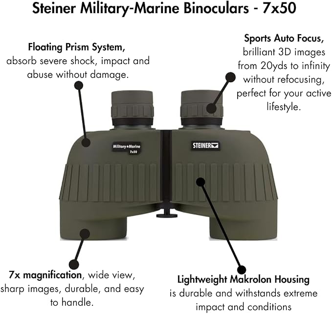 Steiner Military-Marine 7x50mm Binoculars – Legendary Tactical Optics - Image 2