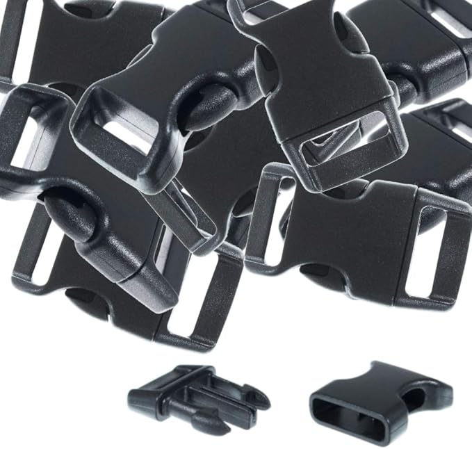 Black Plastic Side Release Buckles - Image 5