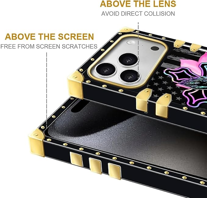 for iPhone 17 Pro Max Case Luxury Golden Decoration - Image 7