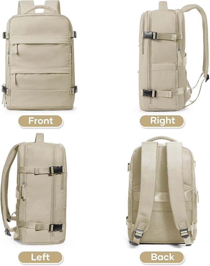 coowoz Large Travel Backpack For Women Men, Carry On Backpack Flight Approved - Image 9