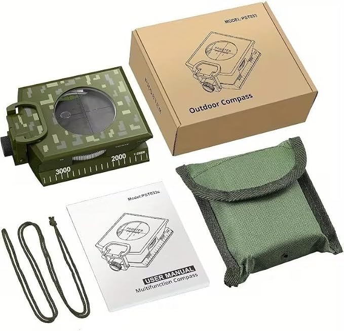 Multifunctional Military Aiming Navigation Compass Compass | IP65 Military - Image 9