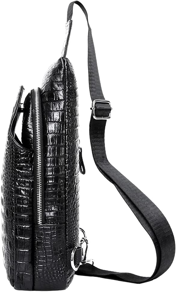Hebetag Leather Sling Bag Crossbody Backpack - Image 2