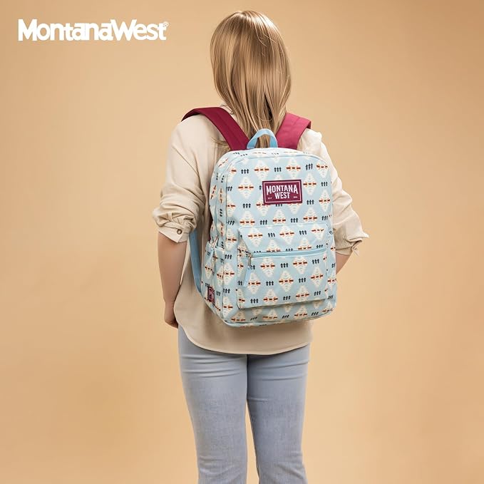 Montana West Backpack for Women Men 2 PCS Lightweight College Bookbags Casual - Image 6