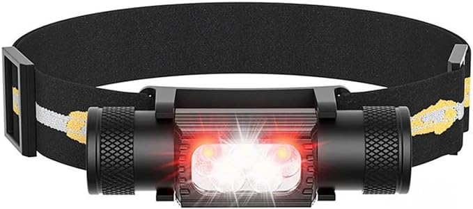 sofirn Bright Red Headlamp Rechargeable, H05B 1200 Lumens Lightweight Head by SOFIRN