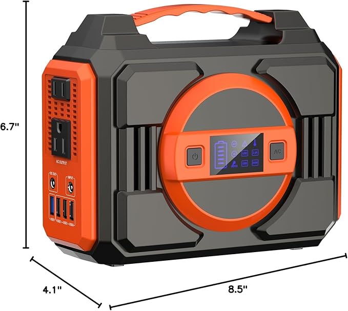 Portable Power Station 300W, Outdoor Solar Generator Backup Battery Pack - Image 8