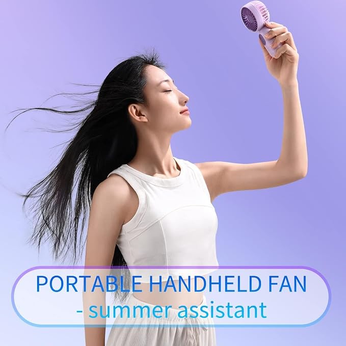 VanSmaGo 6 Pack Mini Handheld Fans, USB Rechargeable Personal Fan Set - Image 5