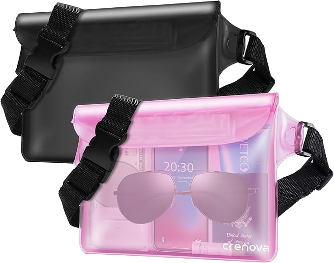 Waterproof Fanny Pack for Women, Waterproof Pouch for Phone Passport Purse by Crenova