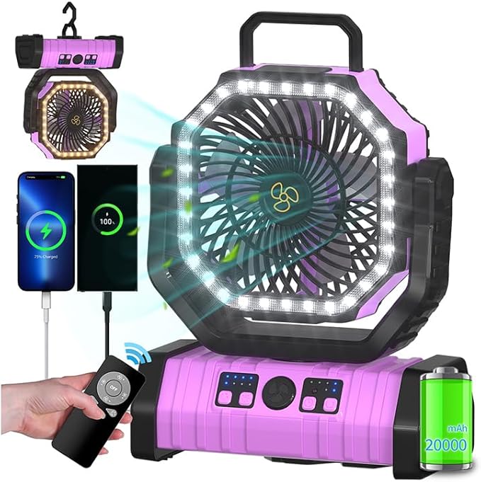 ADUST Camping Battery Operated Powered Fan by ADUST