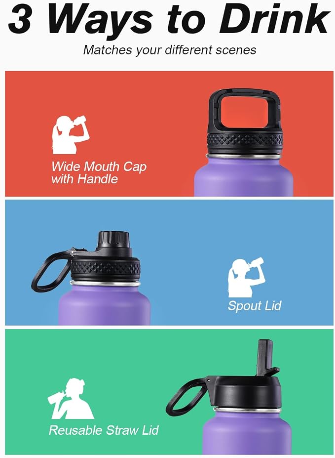 Coolflask Water Bottle 40 oz Insulated - Image 5