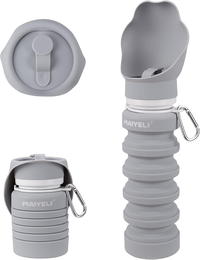 Dog Water Bottle Collapsible & Portable Squeeze, 9oz-17oz Water Dispenser & by Unknown