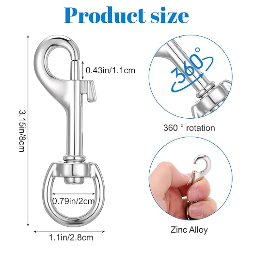 Kifmurase 50 Pcs Swivel Snap Hooks - Image 2