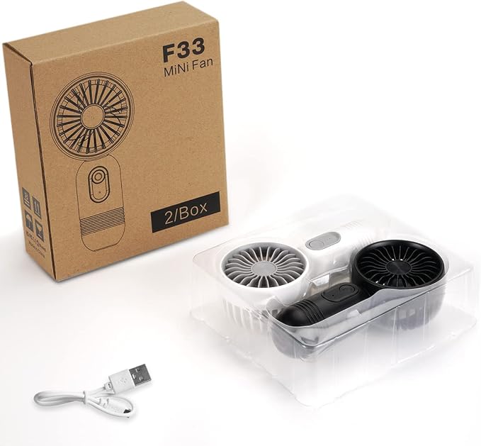 VanSmaGo Portable Mini 2-pack Handheld Personal Small Fan - Image 7