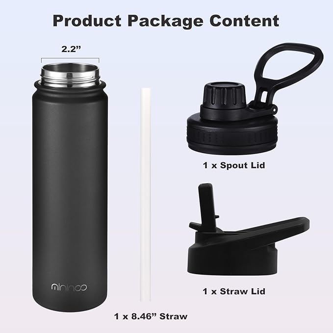 mininoo 24 oz Insulated Water Bottle - Image 5