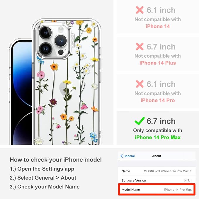 MOSNOVO Case for iPhone 14 Pro Max - Image 2