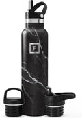 IRON °FLASK Camping & Hiking Hydration Flask - 24 oz Black Marquina by IronFlask
