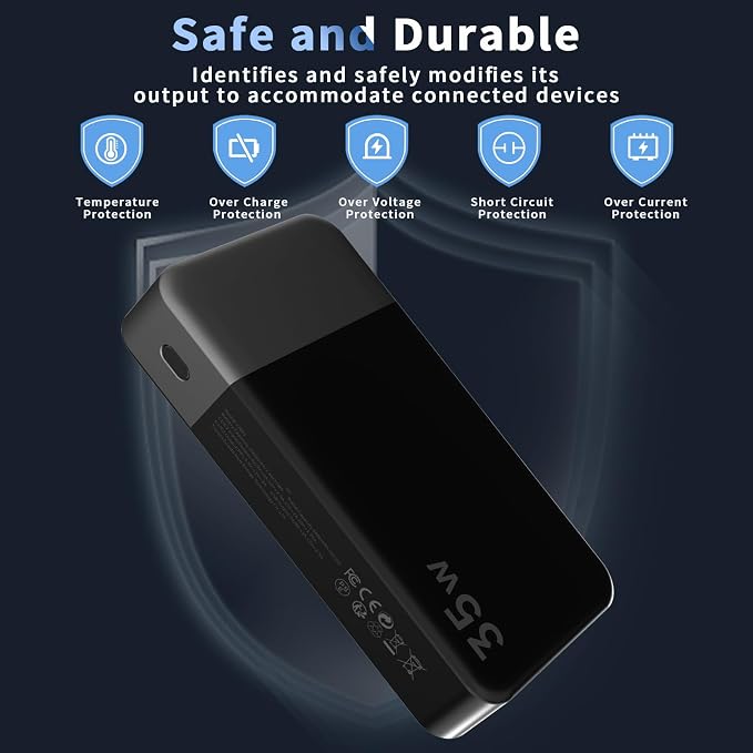 NOBIS Portable Charger, 20000mAh Power Bank, 35W Power Bank Fast Charging - Image 6