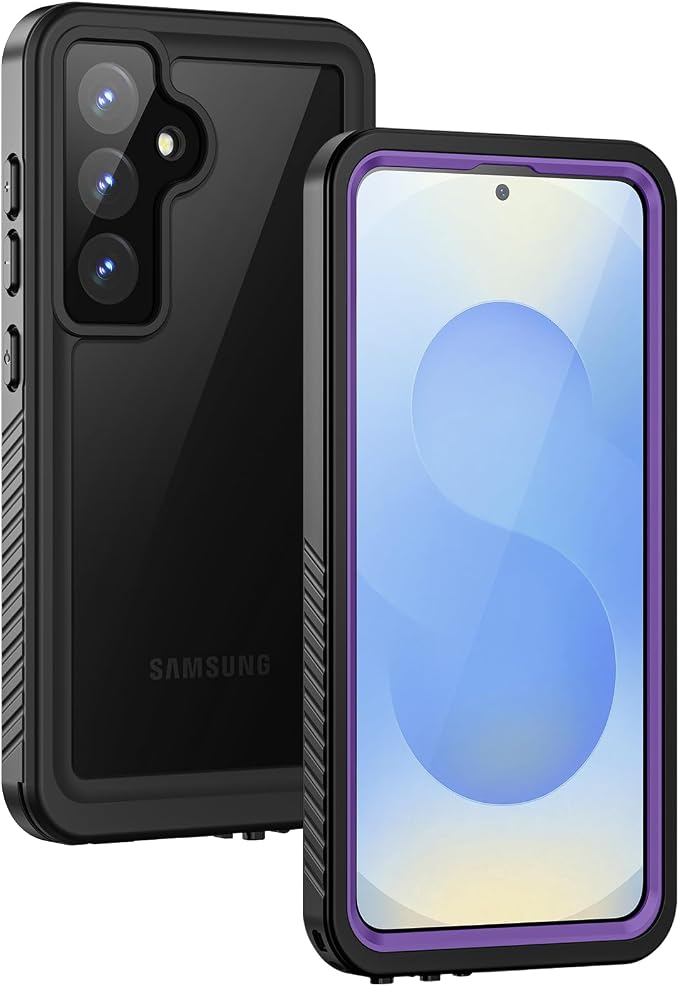 Lanhiem for Samsung Galaxy S25 Case, IP68 Waterproof Dustproof, Built-in Screen by LanhiemHome