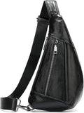 Hebetag Leather Crossbody Sling Bag by Hebetag