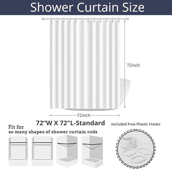 Purple Bow Shower Curtain, Lavender Modern Aesthetic Bowknot - Image 7
