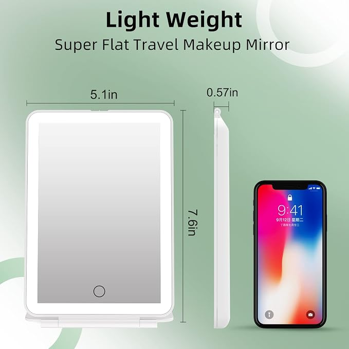 FUNTOUCH Rechargeable Travel Makeup Vanity Mirror - Image 5