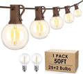 Mlambert 50Ft Outdoor String Lights, G40 Globe Patio Lights by Mlambert