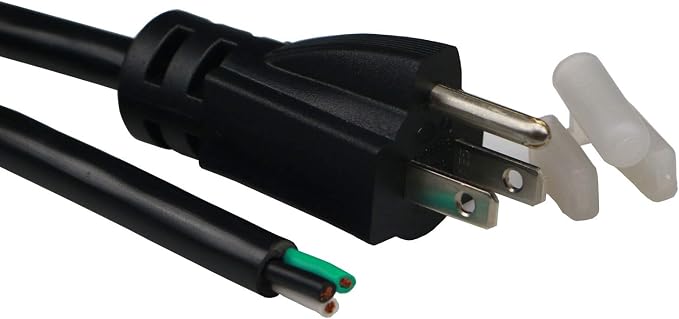 10 Feet Tool Power Cord 14AWG Heavy Duty 3 Prong 15A 125V 105℃ Temperature by Retafe