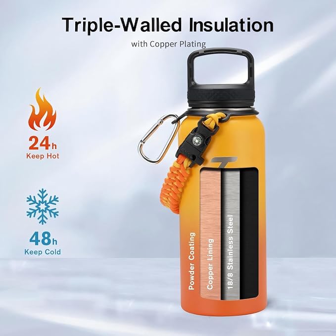 Trebo 32oz Water Bottle Insulated - Image 2