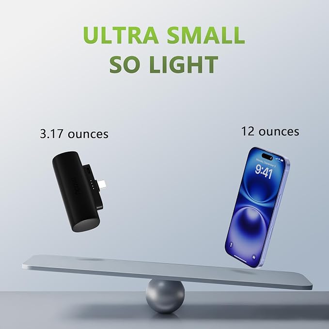 Miady 2-Pack 5000mAh Mini Portable Charger - Image 5