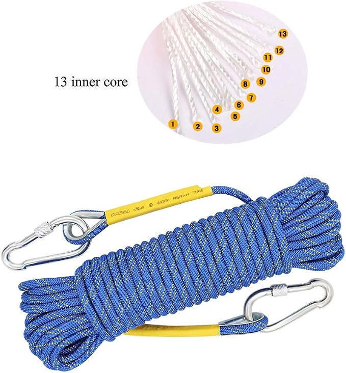X XBEN Outdoor Climbing Rope 10M 20M 30M 50M 70M 152M 352M Static Rock Climbing - Image 2