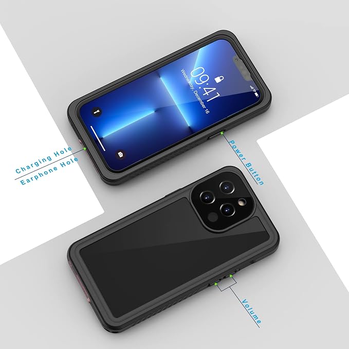 Lanhiem for iPhone 13 Pro Max Case, IP68 Waterproof Dustproof Shockproof Cases - Image 6