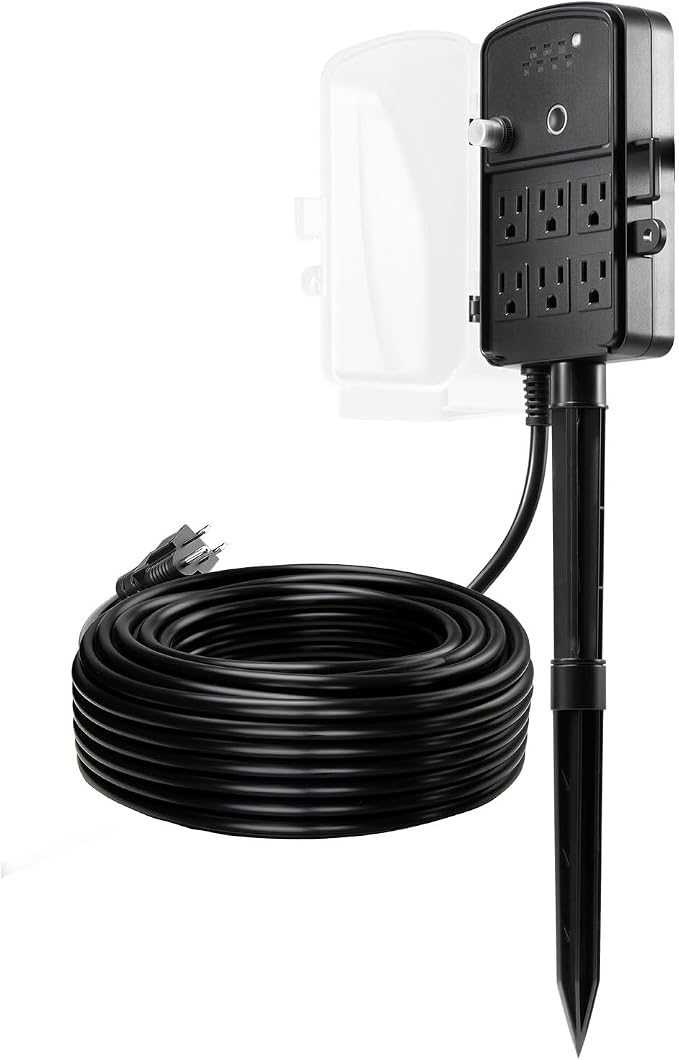 VEVOR Outdoor Power Stake Timer, 100FT Extension Cord, Remote Control Outdoor - Image 9