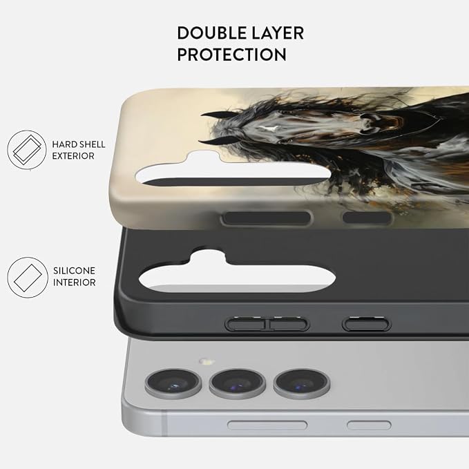 Compatible for Samsung Galaxy S26 Plus 5G Case, Dual Layer Heavy Duty 2 in 1 - Image 2
