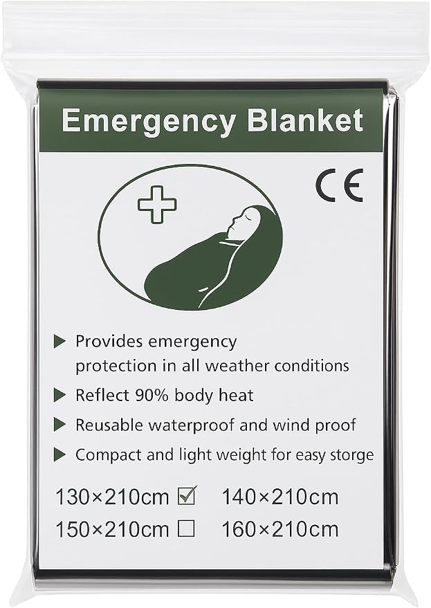 50 Pack Emergency Foil Blankets 51” x 83” – Thermal Mylar Survival Blankets - Image 2