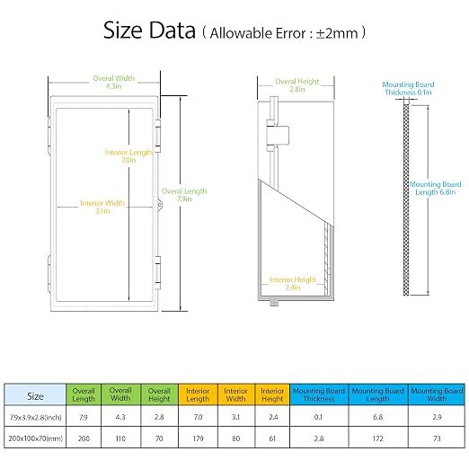 Junction Box ABS Plastic IP65 Waterproof Dustproof Universal Electrical - Image 2