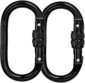 Heavy Duty Locking Climbing Carabiner Clip CE Rated 25 kN 5600 LB Rugged by BYANG