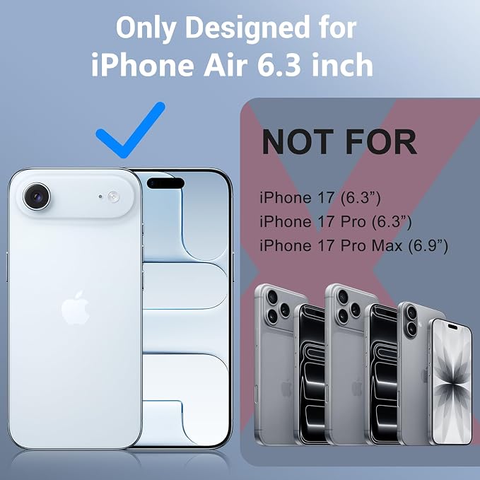 Red2Fire for iPhone Air Case Waterproof, Phone Case 6.5" Black/Clear - Image 7