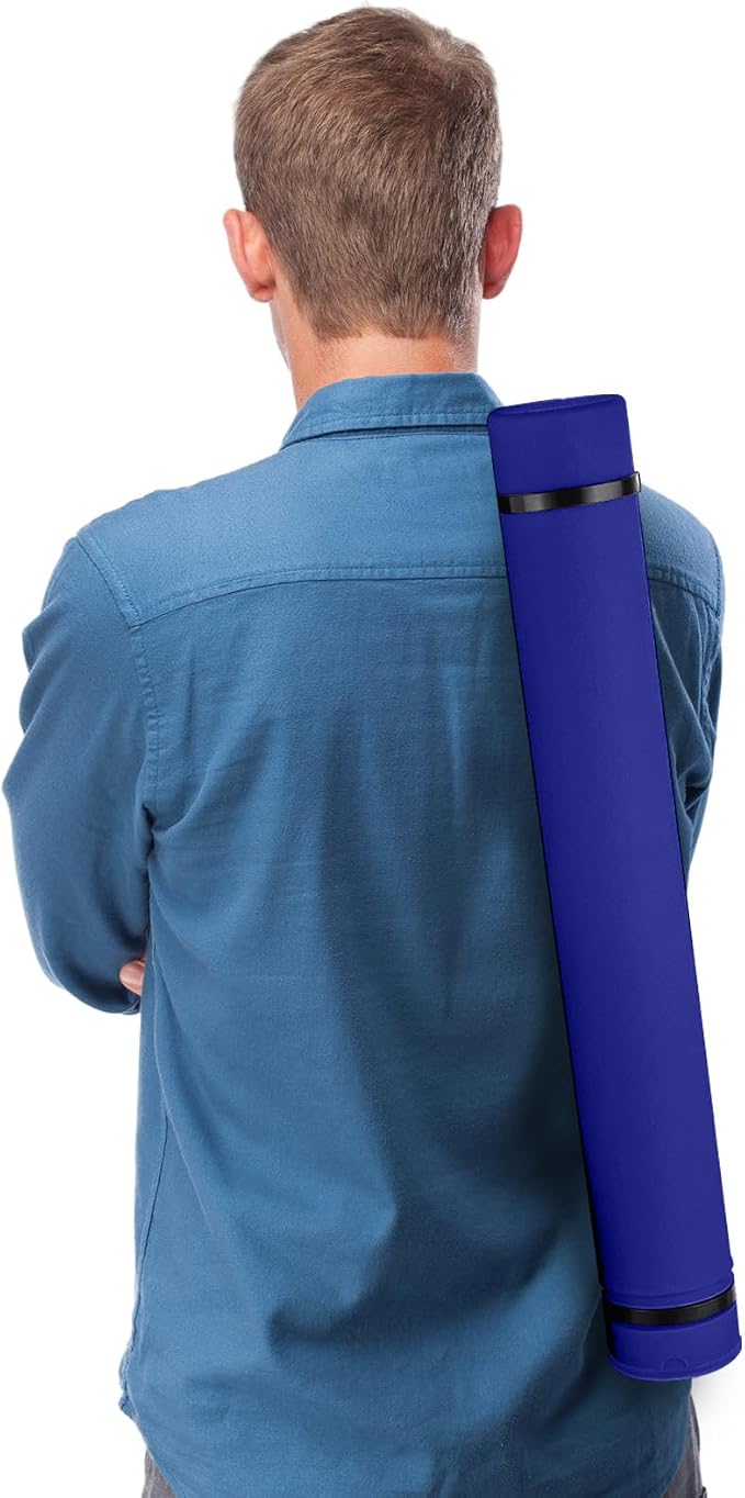 JJRING Blue Poster Tube, Poster Carrying Case - Image 7