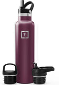 IRON °FLASK Camping & Hiking Hydration Flask - 24 oz Burgundy by IronFlask