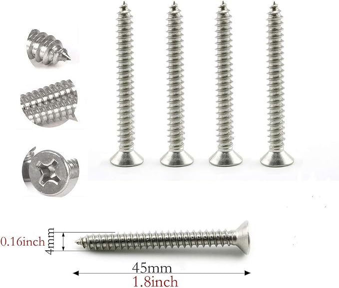 heyous 2 Set M6 Suspension Ceiling Wall Mount U Hook Anchor Hanger Stainless - Image 5