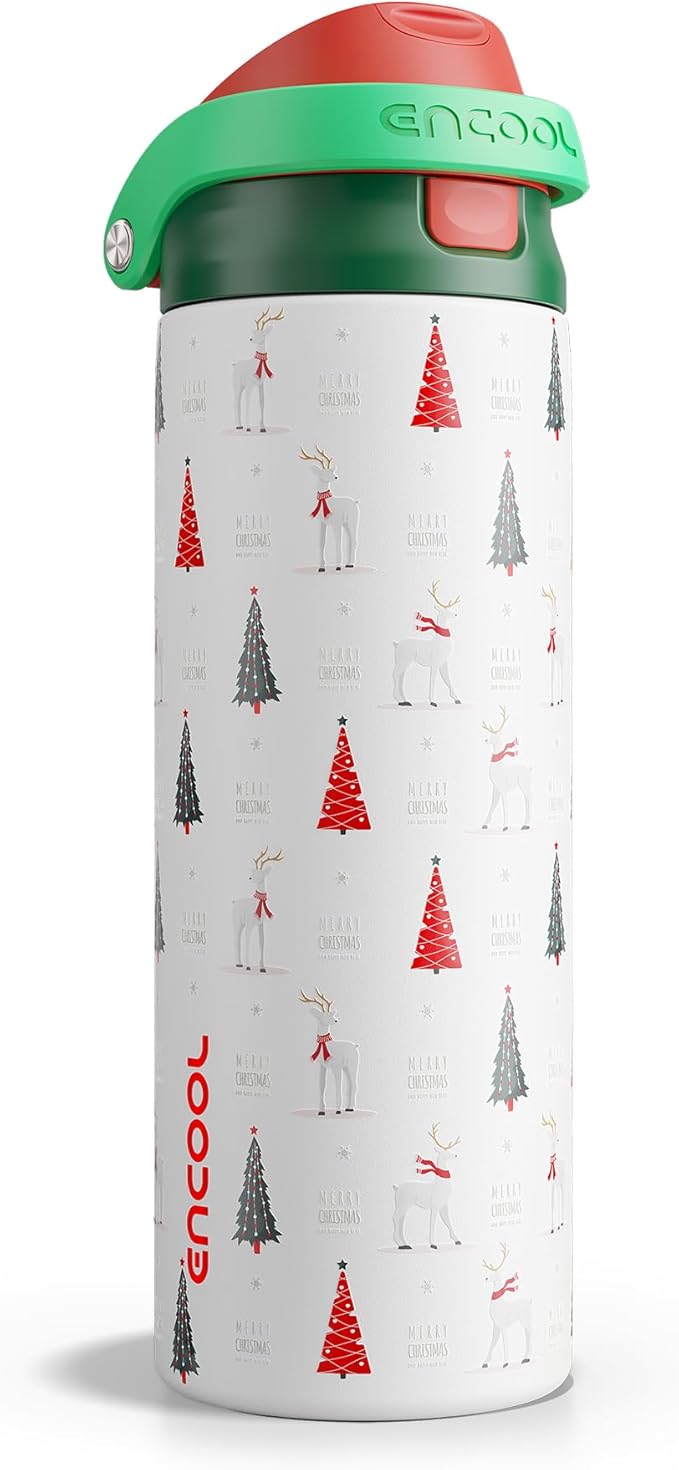 ENCOOL Christmas SwiftSip Insulated Water Bottle by ENCOOL