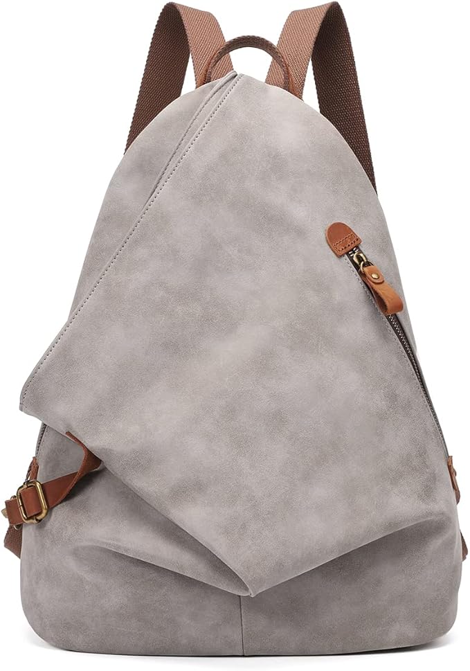 KL928 PU Leather Vintage Backpack – Large Casual Daypack Outdoor Travel by KL928