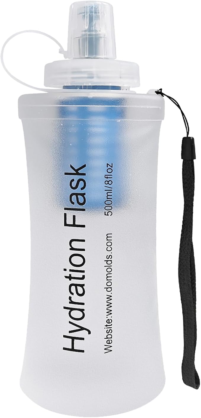 GUYI 500ml Collapsible Water Filter Bottle, Removes Impurities, BPA Free by GUYI