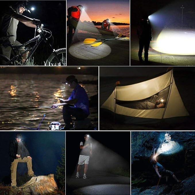 Headlamp Rechargeable Super Bright 20000 Lumens, USB-C Head Lamp Flashlight - Image 7