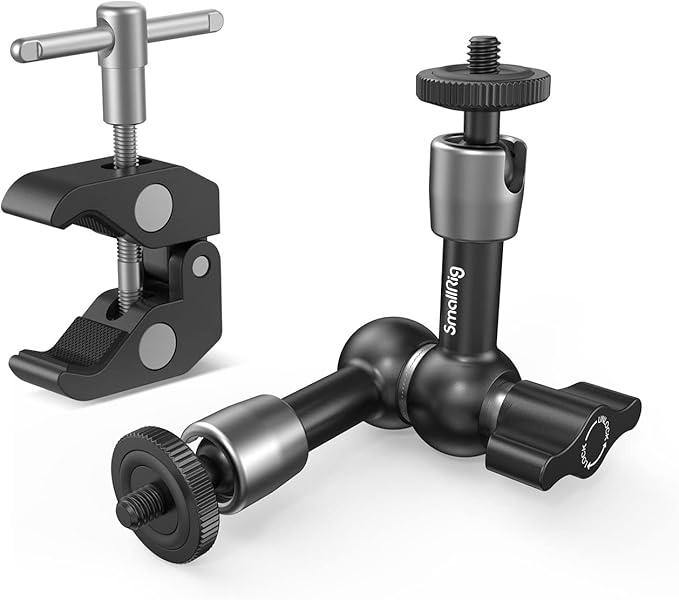 SMALLRIG Super Clamp w/ 1/4" and 3/8" Thread and 5.8 Inches Adjustable Friction by SmallRig