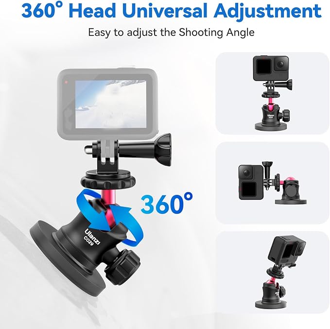 ULANZI Magnetic Camera Mount for Action Camera, Strong Magnetic Mount - Image 2