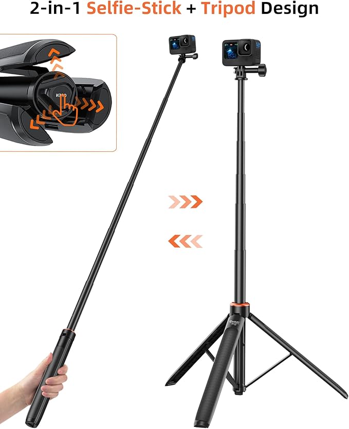 53.5" Osmo Action 6 Selfie Stick Tripod - Image 2