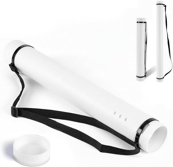 DEWEL Poster Tube, Waterproof Poster Holder Plastic Expandable by DEWEL