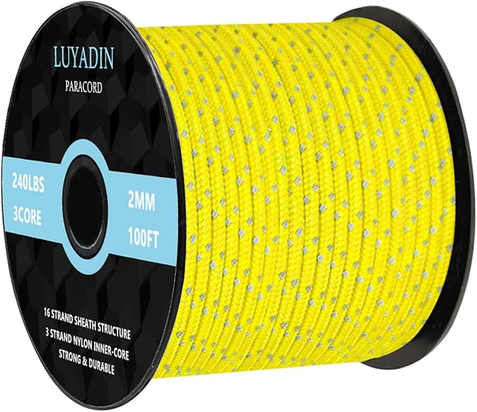 Reflective Paracord 240lb by LUYADIN