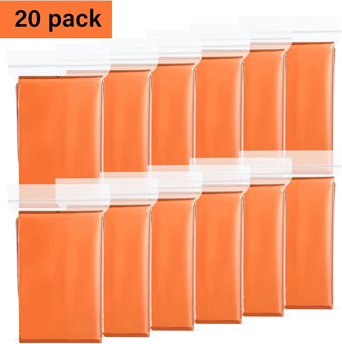 Chumia Emergency Thermal Blanket Bulk 83 x 63 Gigantic Foil Space Blanket - Image 2