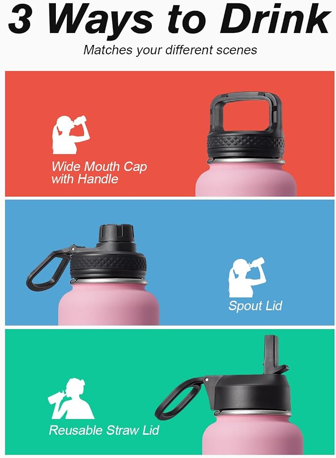 40 oz Insulated Water Bottle - Image 5